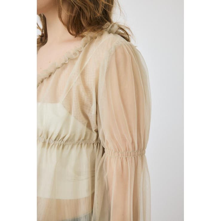 TULLE LAYERED トップス | MOUSSY OUTLET | 詳細画像9 
