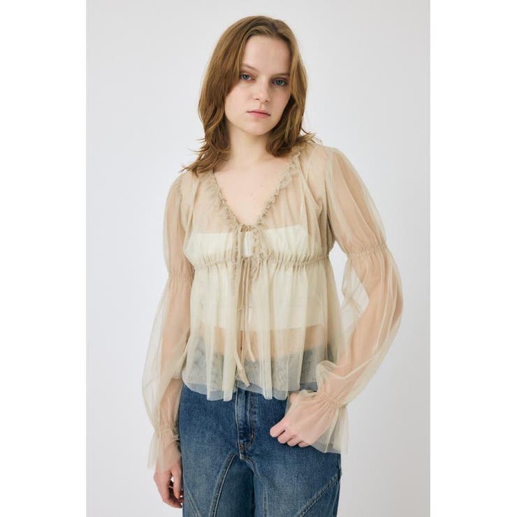 TULLE LAYERED トップス | MOUSSY OUTLET | 詳細画像4 