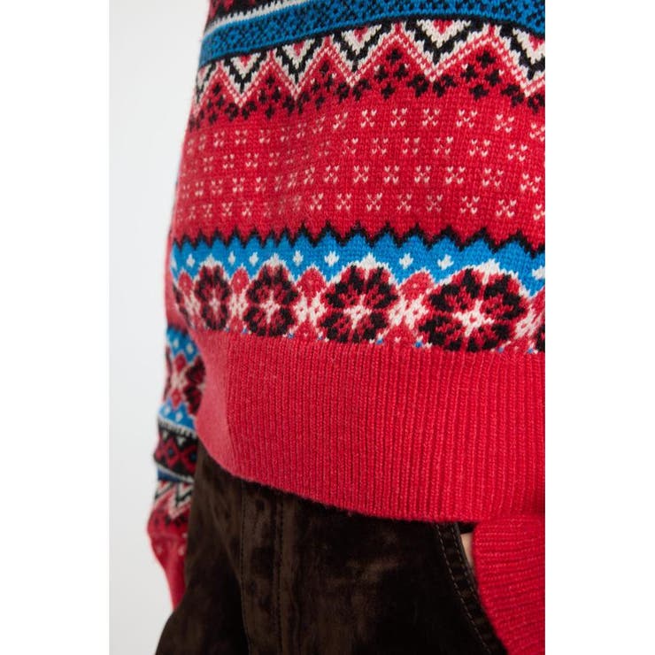 HALF ZIP FAIR ISLE セーター | MOUSSY OUTLET | 詳細画像16 