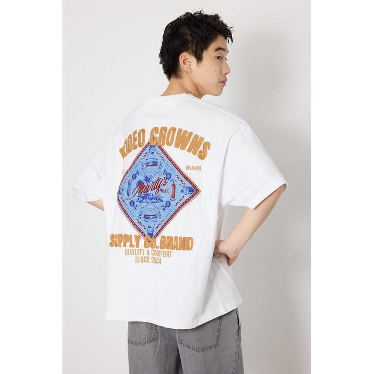 WHT | DINER FLAG Tシャツ | RODEO CROWNS WIDE BOWL