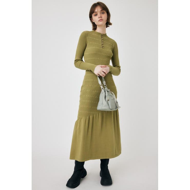 FLARE HEM KNIT ドレス | MOUSSY OUTLET | 詳細画像5 