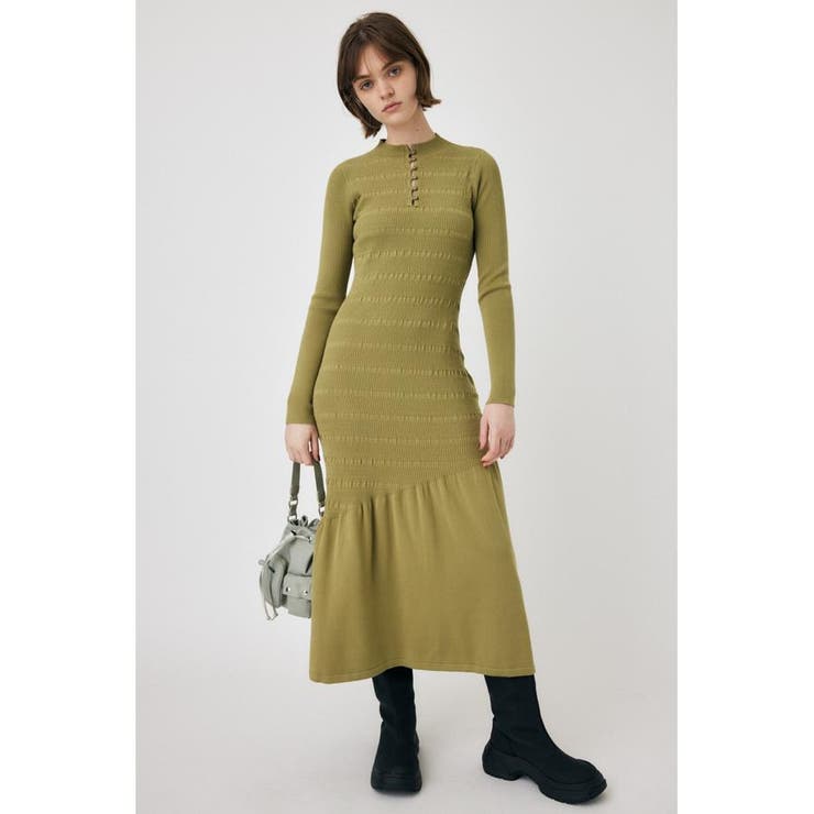 FLARE HEM KNIT ドレス | MOUSSY OUTLET | 詳細画像6 