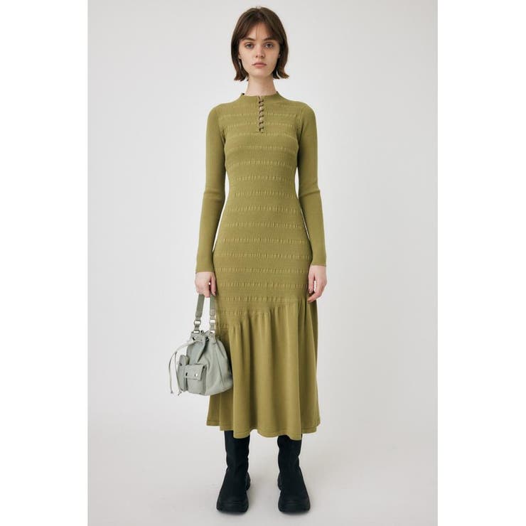 KHA | FLARE HEM KNIT ドレス | MOUSSY OUTLET
