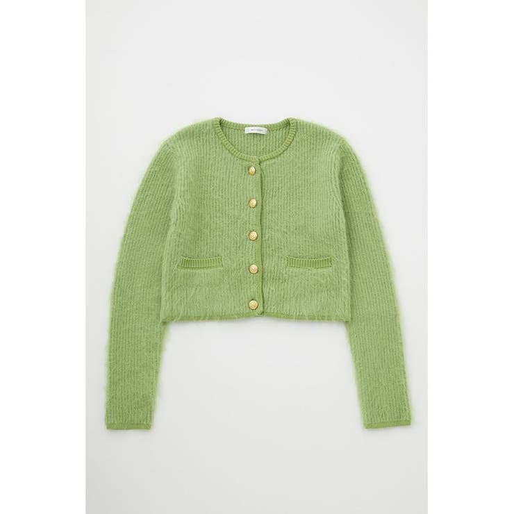 COMPACT SHAGGY ニットカーディガン[品番：BJLW0024648]｜MOUSSY