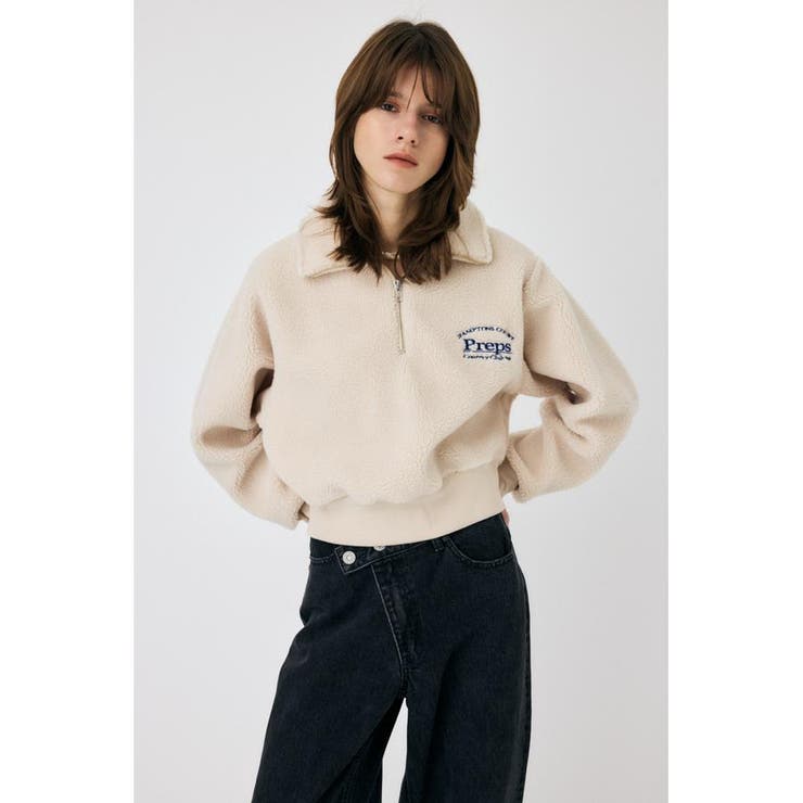 O/WHT1 | HALF ZIP BOA プルオーバー | MOUSSY OUTLET