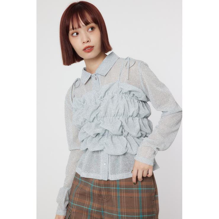 2WAY ラメ ギャザー ビスチェ | RODEO CROWNS WIDE BOWL | 詳細画像18 