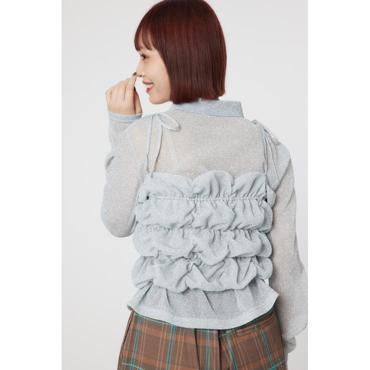 2WAY ラメ ギャザー ビスチェ | RODEO CROWNS WIDE BOWL | 詳細画像20 