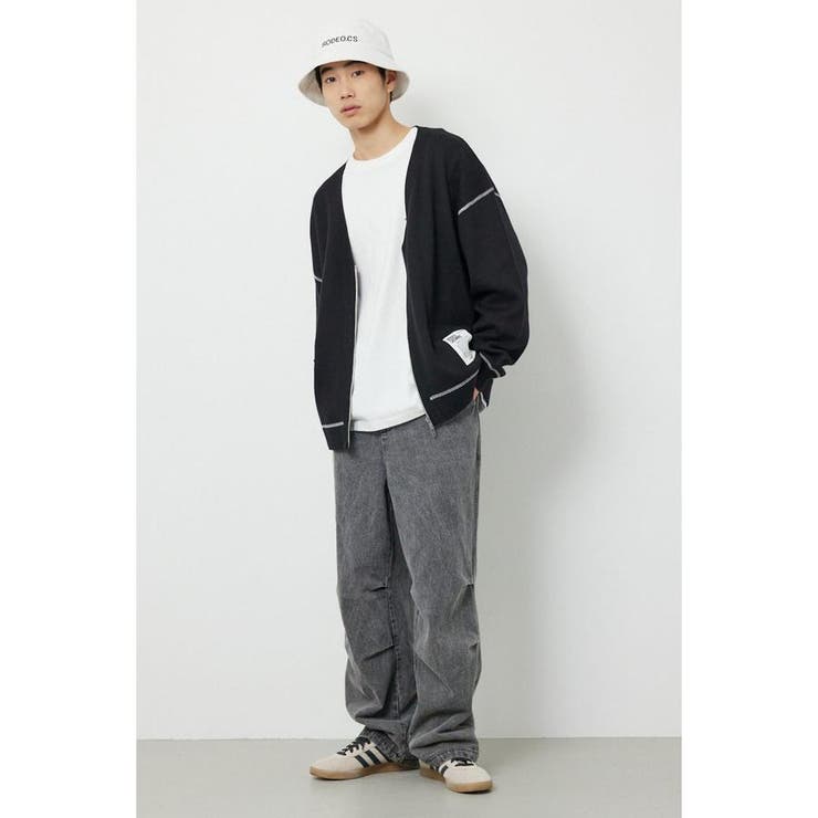 スウェットライクZIPカーディガン | RODEO CROWNS WIDE BOWL | 詳細画像12 