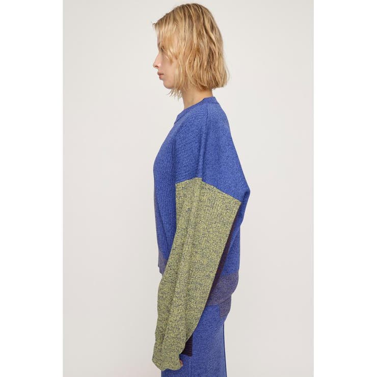BLOCKING LIGHT KNIT トップス | SLY OUTLET | 詳細画像5 