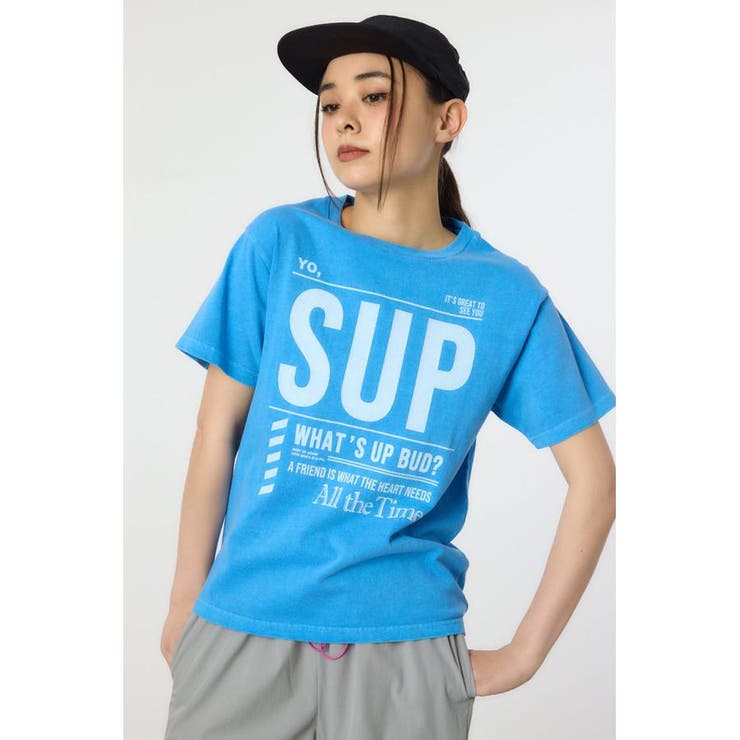 L/BLU1 | THREE-LETTER ACRONYM Tシャツ | RODEO CROWNS WIDE BOWL