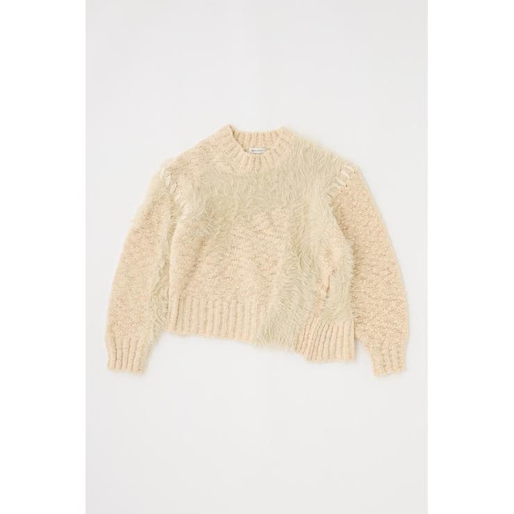 INTARSIA SLIT セーター | MOUSSY OUTLET | 詳細画像6 