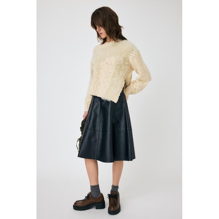 INTARSIA SLIT セーター | MOUSSY OUTLET | 詳細画像2 