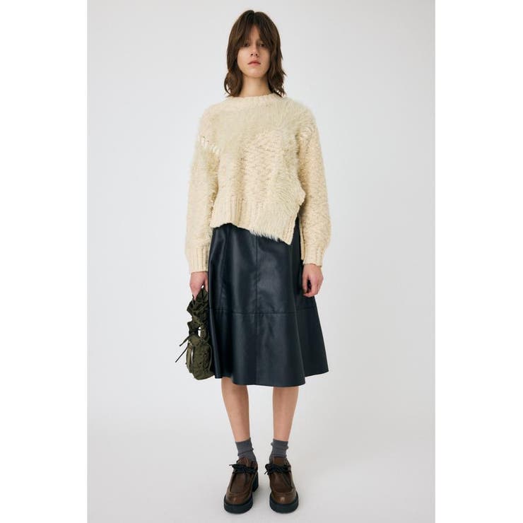 INTARSIA SLIT セーター | MOUSSY OUTLET | 詳細画像3 