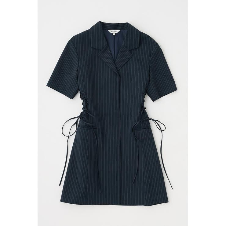 柄NVY5 | LACE UP TAILORED ドレス | MOUSSY OUTLET