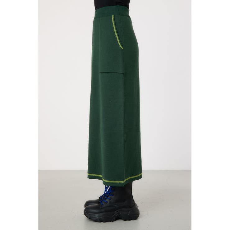 スウェットライクカラーステッチニットスカート | RODEO CROWNS WIDE BOWL | 詳細画像12 