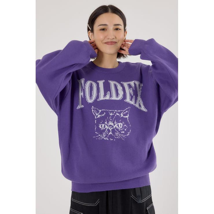 PUR | アニマルジャガードニットトップス | RODEO CROWNS WIDE BOWL