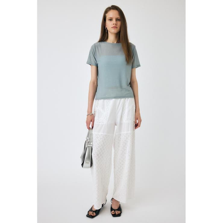 RHINESTONE SHEER Tシャツ | MOUSSY OUTLET | 詳細画像2 