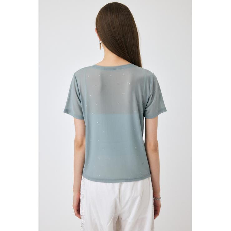 RHINESTONE SHEER Tシャツ | MOUSSY OUTLET | 詳細画像7 