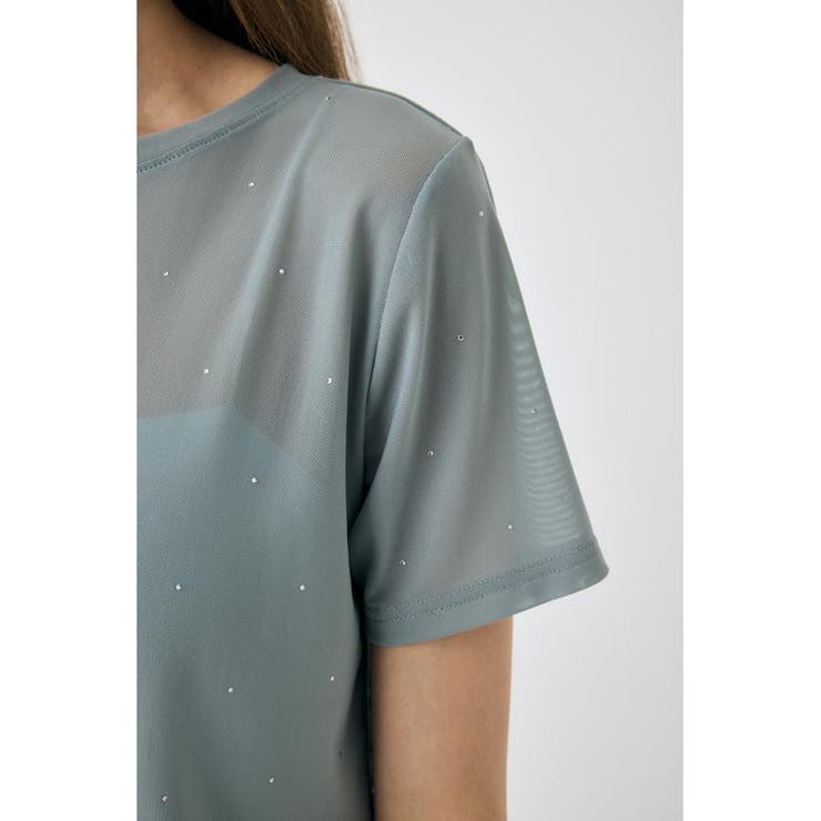 RHINESTONE SHEER Tシャツ | MOUSSY OUTLET | 詳細画像9 