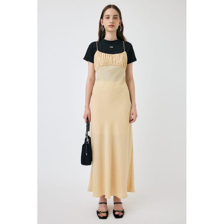 DRAWSTRING STRAP SLIP ドレス | MOUSSY OUTLET | 詳細画像7 