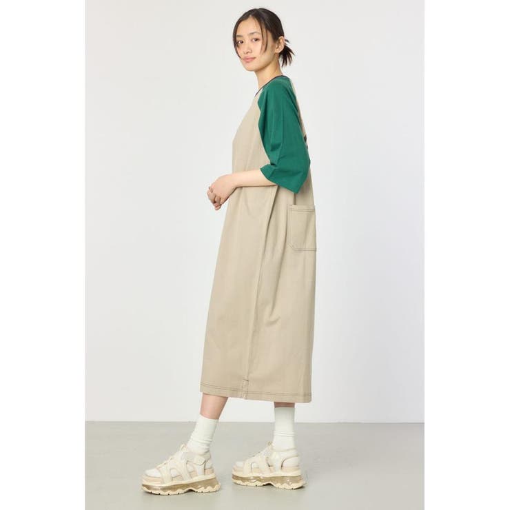 ラグランカラーステッチワンピース | RODEO CROWNS WIDE BOWL | 詳細画像24 