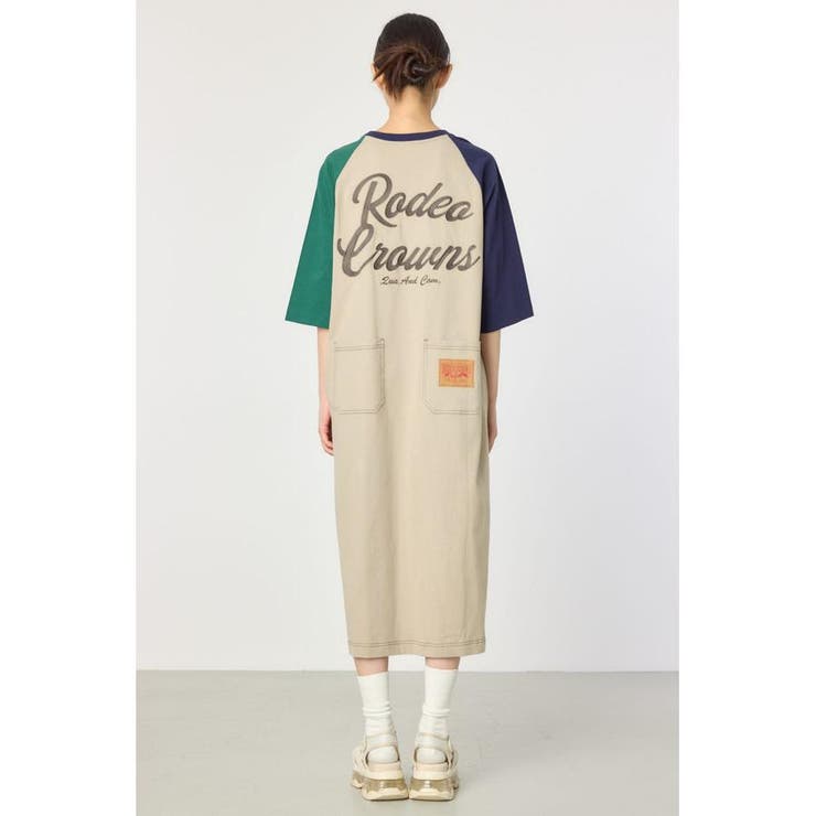 ラグランカラーステッチワンピース | RODEO CROWNS WIDE BOWL | 詳細画像30 