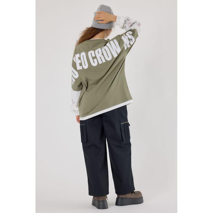 オーバーロゴレイヤードロングスリーブTシャツ | RODEO CROWNS WIDE BOWL | 詳細画像35 