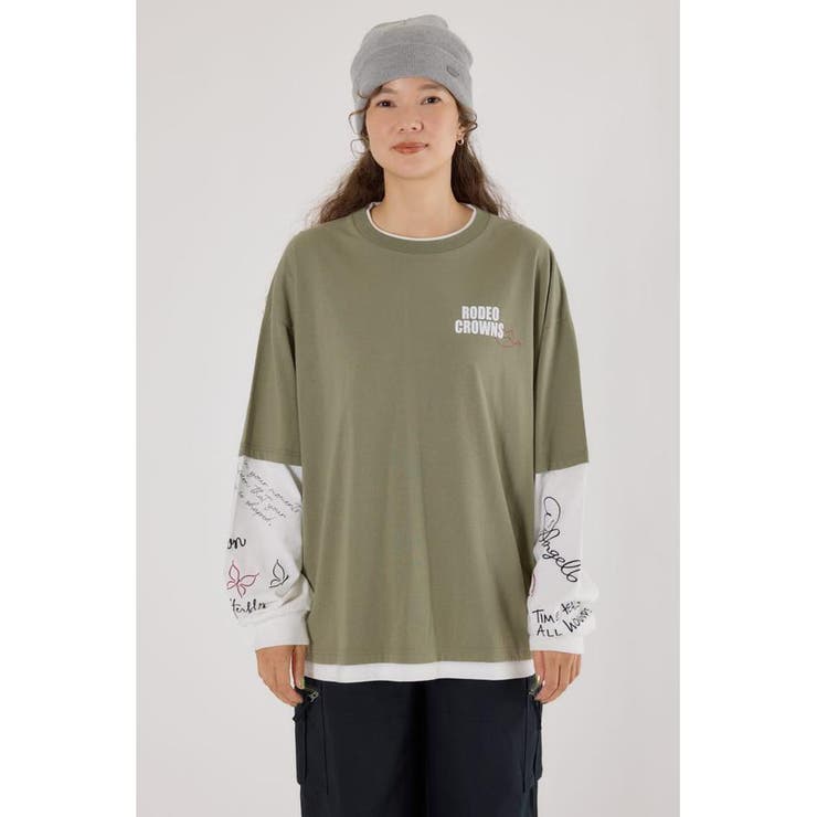 オーバーロゴレイヤードロングスリーブTシャツ | RODEO CROWNS WIDE BOWL | 詳細画像36 
