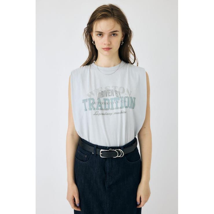 OVERLAPPING LOGOS ノースリーブ TEE | MOUSSY OUTLET | 詳細画像24 