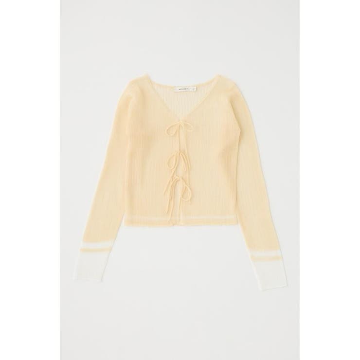 IVOY3 | FRONT TIE シアーカーディガン | MOUSSY OUTLET