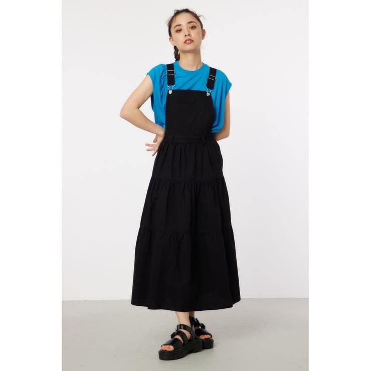 ティアードサロペットスカート[品番：BJLW0028192]｜RODEO