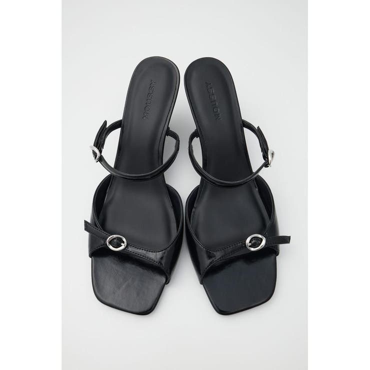 BLK | DOUBLE BELTED WEDGE サンダル | MOUSSY OUTLET