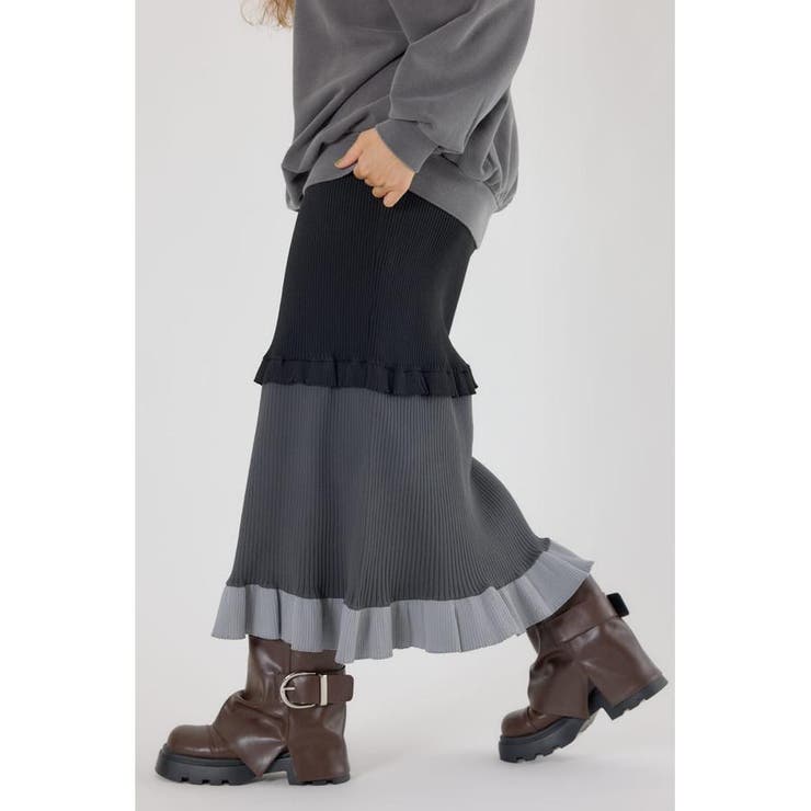 A-LIGHT フリル切替ニットスカート | RODEO CROWNS WIDE BOWL | 詳細画像10 