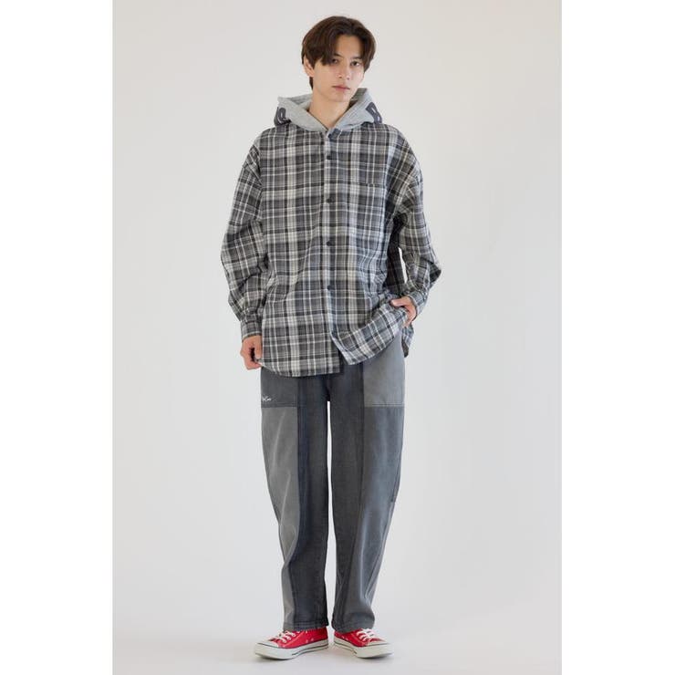 ボンディングフーデッドチェックシャツ | RODEO CROWNS WIDE BOWL | 詳細画像18 