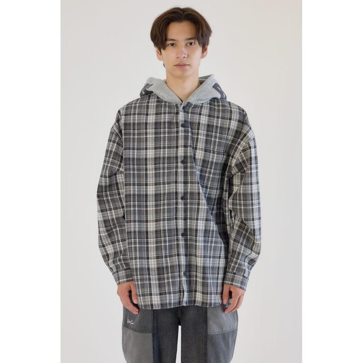 ボンディングフーデッドチェックシャツ | RODEO CROWNS WIDE BOWL | 詳細画像20 