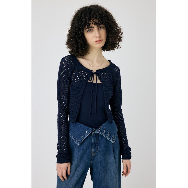 NVY | OPENWORK KNIT アンサンブル | MOUSSY OUTLET