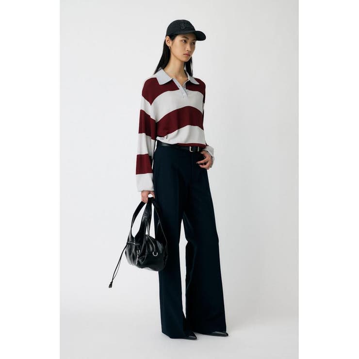 BORDER KNIT ポロ | MOUSSY OUTLET | 詳細画像16 
