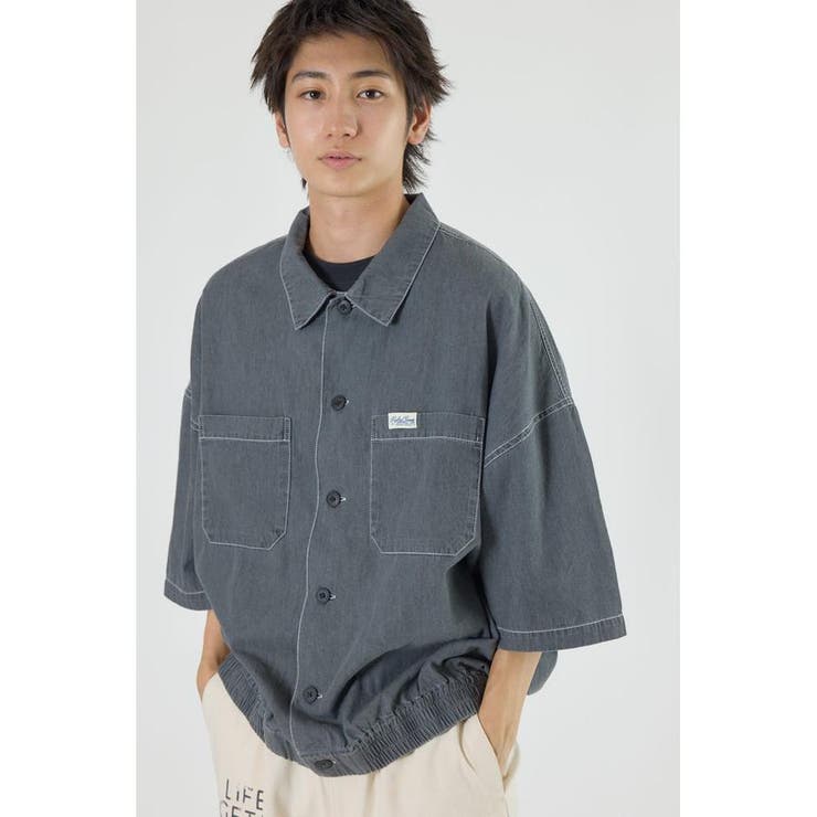 BLK | ライトデニムシャツアウター | RODEO CROWNS WIDE BOWL