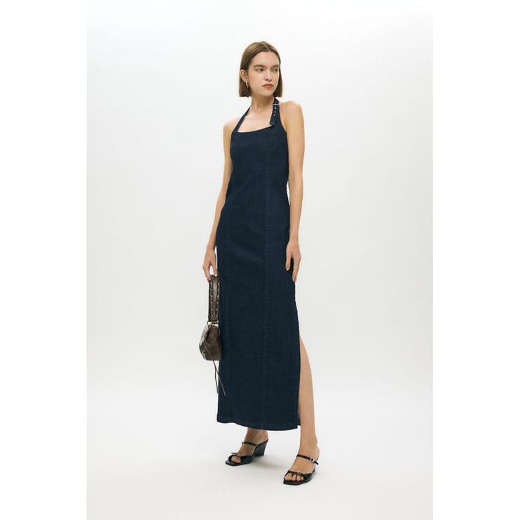 HALTER STRAP デニムドレス | MOUSSY OUTLET | 詳細画像17 