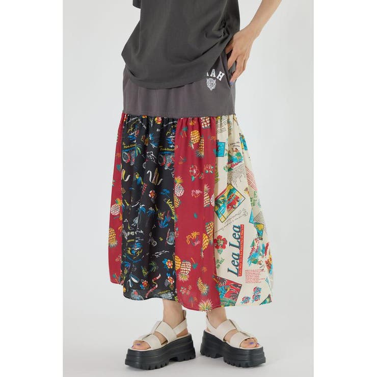 C.GRY | ドッキングアロハスカート | RODEO CROWNS WIDE BOWL