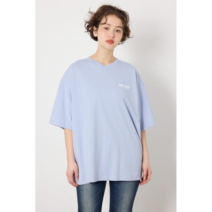 SAX | エンボスロゴVネックTシャツ | RODEO CROWNS WIDE BOWL