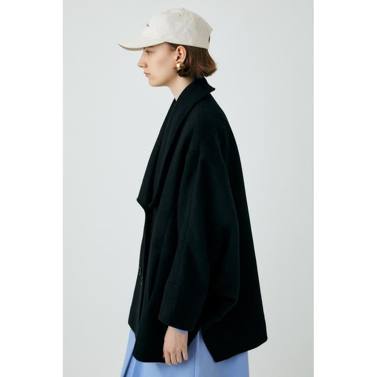 BIG COLLAR PONCHO コート[品番：BJLW0019593]｜MOUSSY OUTLET
