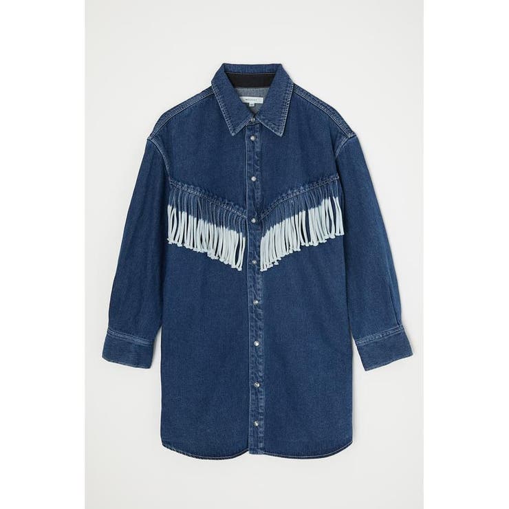 FRINGE DENIM SHIRT ドレス[品番：BJLW0019678]｜MOUSSY OUTLET