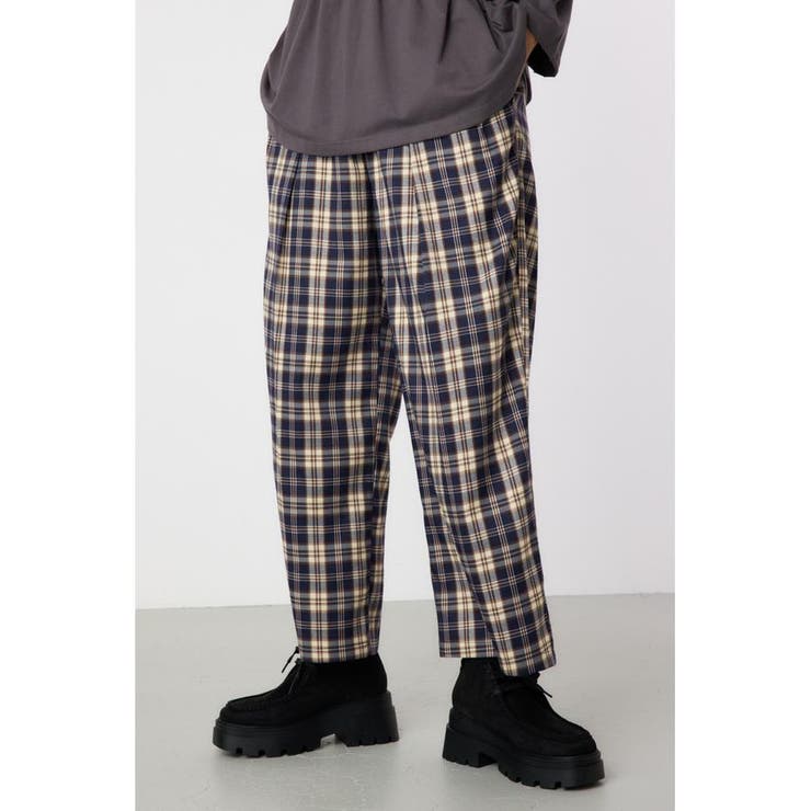 柄NVY5 | 2TUCK WIDE スラックス | RODEO CROWNS WIDE BOWL