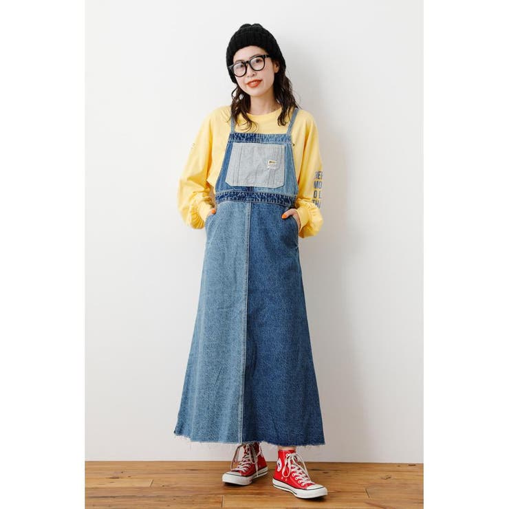 WEB限定）Denim カスタムサロペットスカートWL[品番：BJLW0023624 
