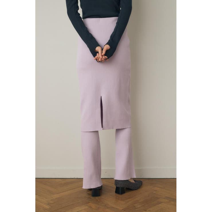 ニットミディスカート×ニットレギンス リサイクルポリエステル使用 | MOUSSY OUTLET | 詳細画像6 