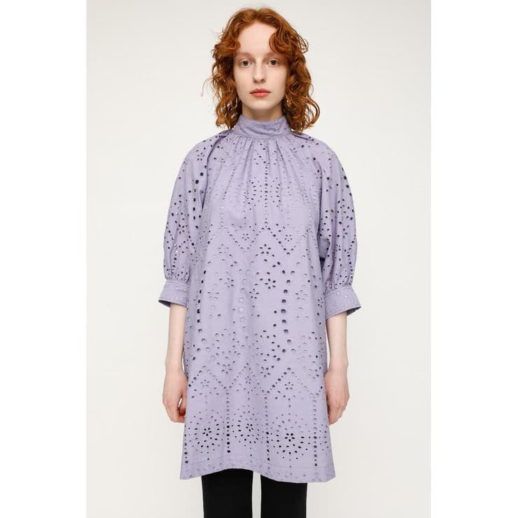 STAND GATHER COTTON LACE チュニック[品番：BJLW0020969]｜SLY