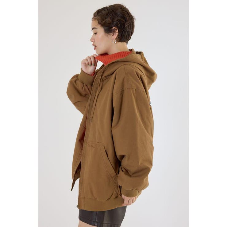 新品 プリンス コーデュロイジャケット ブラウン レディースLL BONLECILL コート アウター ラグランスリーブ 襟コーデュロイ