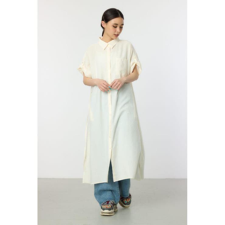 O/WHT1 | エアリータッチシャツワンピース | RODEO CROWNS WIDE BOWL