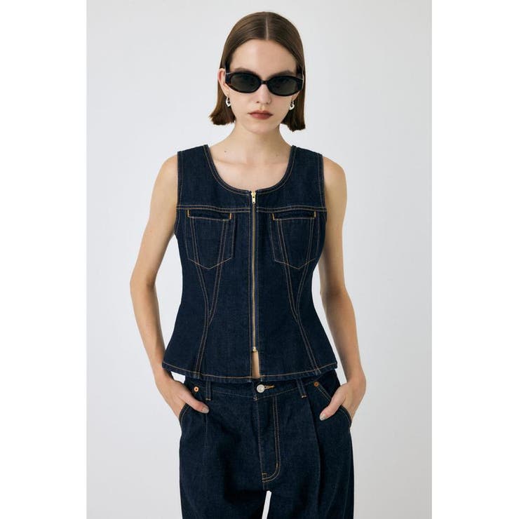 WAIST FIT デニムベスト | MOUSSY OUTLET | 詳細画像8 